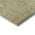 8' Tan And Beige Striped Washable Round Rug With UV Protection