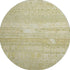 8' Tan And Beige Striped Washable Round Rug With UV Protection