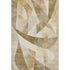 5' X 8' Brown Beige And Ivory Abstract Geometric Washable Area Rug With UV Protection