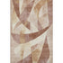 5' X 8' Rust Copper And Wheat Abstract Geometric Washable Area Rug With UV Protection