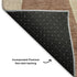 9' X 12' Rust Copper And Wheat Abstract Geometric Washable Area Rug With UV Protection