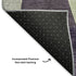 5' X 8' Purple Ivory And Green Abstract Geometric Washable Area Rug With UV Protection
