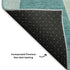 8' X 10' Teal And Ivory Abstract Geometric Washable Area Rug With UV Protection