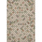 5' X 8' Beige Ivory And Sage Geometric Washable Area Rug With UV Protection