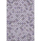 5' X 8' Lavender Ivory And Gray Geometric Washable Area Rug With UV Protection
