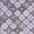 5' X 8' Lavender Ivory And Gray Geometric Washable Area Rug With UV Protection