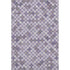 9' X 12' Lavender Ivory And Gray Geometric Washable Area Rug With UV Protection