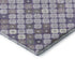 9' X 12' Lavender Ivory And Gray Geometric Washable Area Rug With UV Protection