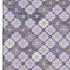 9' X 12' Lavender Ivory And Gray Geometric Washable Area Rug With UV Protection