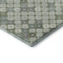 8' X 10' Mint Green And Ivory Geometric Washable Area Rug With UV Protection