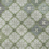8' X 10' Mint Green And Ivory Geometric Washable Area Rug With UV Protection