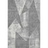 5' X 8' Gray And Ivory Abstract Geometric Washable Area Rug With UV Protection