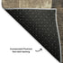 5' X 8' Coffee And Beige Abstract Geometric Washable Area Rug With UV Protection