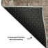 9' X 12' Rust Gray And Ivory Abstract Washable Area Rug With UV Protection
