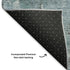 8' X 10' Teal Gray And Ivory Abstract Washable Area Rug With UV Protection