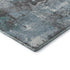 8' X 10' Teal Gray And Ivory Abstract Washable Area Rug With UV Protection
