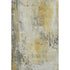 5' X 8' Gold Ivory And Gray Abstract Washable Area Rug With UV Protection