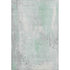 5' X 8' Mint Green And Ivory Abstract Washable Area Rug With UV Protection