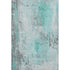 8' X 10' Teal Gray And Ivory Abstract Washable Area Rug With UV Protection