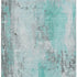 8' X 10' Teal Gray And Ivory Abstract Washable Area Rug With UV Protection