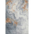 8' X 10' Gray Copper And Ivory Abstract Washable Area Rug With UV Protection