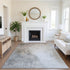 9' X 12' Beige And Ivory Abstract Washable Area Rug With UV Protection
