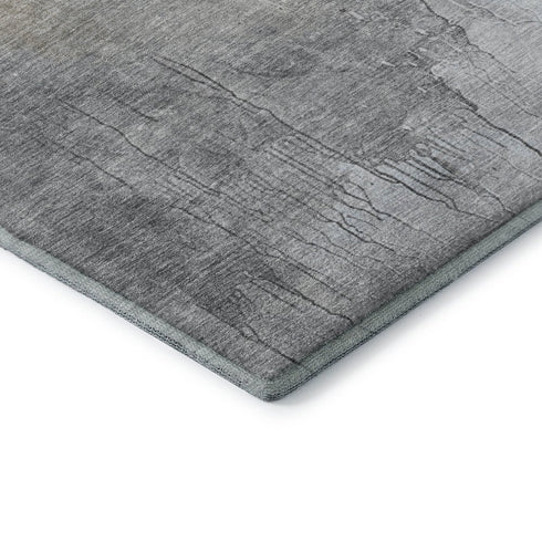 9' X 12' Beige And Ivory Abstract Washable Area Rug With UV Protection