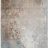 8' X 10' Rust Gray And Ivory Abstract Washable Area Rug With UV Protection