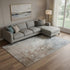 9' X 12' Rust Gray And Ivory Abstract Washable Area Rug With UV Protection