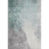 5' X 8' Pale Aqua And Ivory Abstract Washable Area Rug With UV Protection