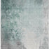 5' X 8' Pale Aqua And Ivory Abstract Washable Area Rug With UV Protection