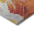 5' X 8' Blush Yellow And Ivory Abstract Washable Area Rug With UV Protection