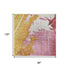8' X 10' Blush Yellow And Ivory Abstract Washable Area Rug With UV Protection