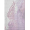 5' X 8' Lavender And Ivory Abstract Washable Area Rug With UV Protection