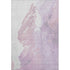 5' X 8' Lavender And Ivory Abstract Washable Area Rug With UV Protection