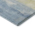 5' X 8' Denim Blue And Beige Abstract Washable Area Rug With UV Protection