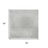 5' X 8' Gray And Ivory Abstract Washable Area Rug With UV Protection