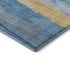 5' X 8' Blue And Gold Abstract Washable Area Rug With UV Protection