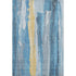 8' X 10' Blue And Gold Abstract Washable Area Rug With UV Protection