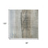 8' X 10' Coffee And Blue Abstract Washable Area Rug With UV Protection