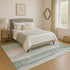 8' X 10' Sage And Blush Abstract Washable Area Rug With UV Protection