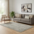 5' X 8' Beige And Taupe Striped Washable Area Rug With UV Protection