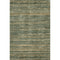 5' X 8' Fern Green And Taupe Striped Washable Area Rug With UV Protection