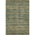 5' X 8' Fern Green And Taupe Striped Washable Area Rug With UV Protection