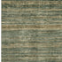 8' X 10' Fern Green And Taupe Striped Washable Area Rug With UV Protection