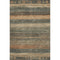 5' X 8' Fern Green And Copper Geometric Washable Area Rug With UV Protection