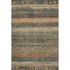 5' X 8' Fern Green And Copper Geometric Washable Area Rug With UV Protection