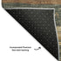 5' X 8' Fern Green And Copper Geometric Washable Area Rug With UV Protection