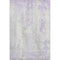 5' X 8' Lavender And Ivory Abstract Washable Area Rug With UV Protection