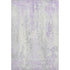 5' X 8' Lavender And Ivory Abstract Washable Area Rug With UV Protection